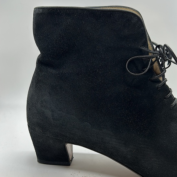 Salvatore Ferragamo Sexy Black Suede Ankle Boots Booties Shoes **Size 9** 🔥🔥 - Picture 6 of 7
